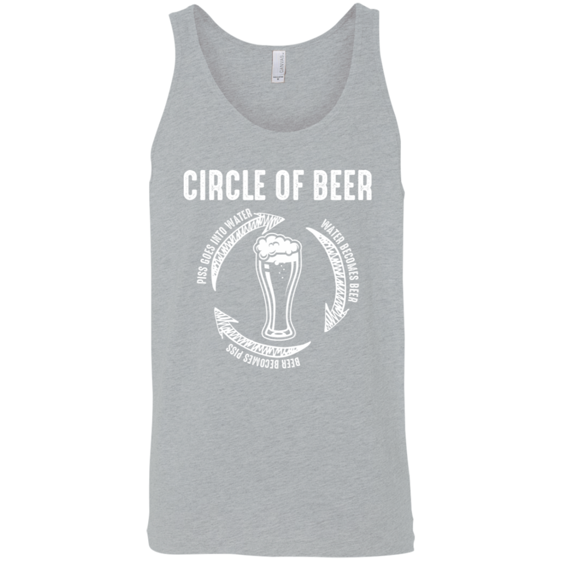 Circle Of Beer Tank Top T-Shirts - The Beer Lodge