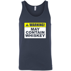 Warning May Contain Whiskey Tank Top Apparel - The Beer Lodge