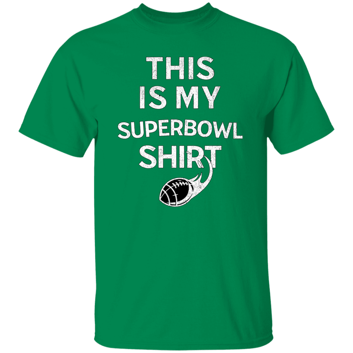 This Is My Superbowl Shirt Red & Green T-Shirt