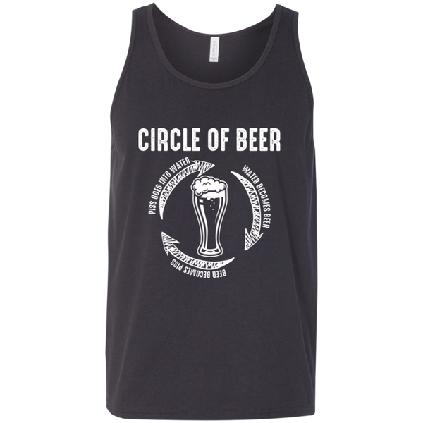 Circle Of Beer Tank Top T-Shirts - The Beer Lodge