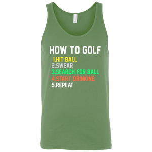 How To Golf Tank Top Apparel - The Beer Lodge