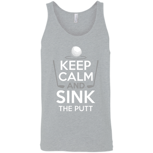 Keep Calm And Sink The Putt Tank Top Apparel - The Beer Lodge