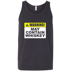Warning May Contain Whiskey Tank Top Apparel - The Beer Lodge