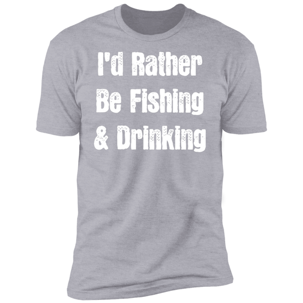 I'd Rather Be Fishing & Drinking T-Shirt Apparel - The Beer Lodge