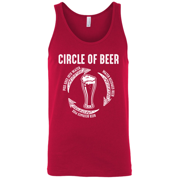 Circle Of Beer Tank Top T-Shirts - The Beer Lodge