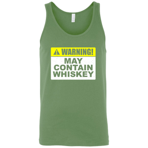 Warning May Contain Whiskey Tank Top Apparel - The Beer Lodge