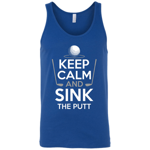 Keep Calm And Sink The Putt Tank Top Apparel - The Beer Lodge