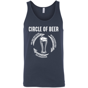 Circle Of Beer Tank Top T-Shirts - The Beer Lodge
