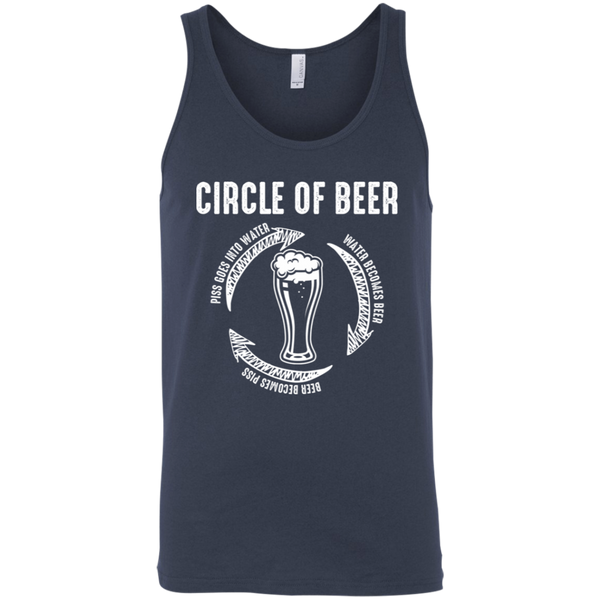 Circle Of Beer Tank Top T-Shirts - The Beer Lodge