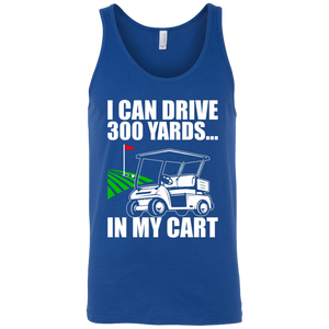 I Can Drive 300 Yards In My Cart Tank Top Apparel - The Beer Lodge