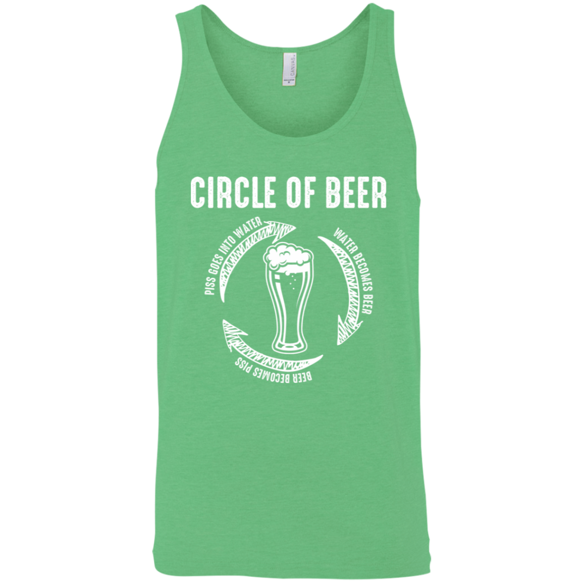 Circle Of Beer Tank Top T-Shirts - The Beer Lodge