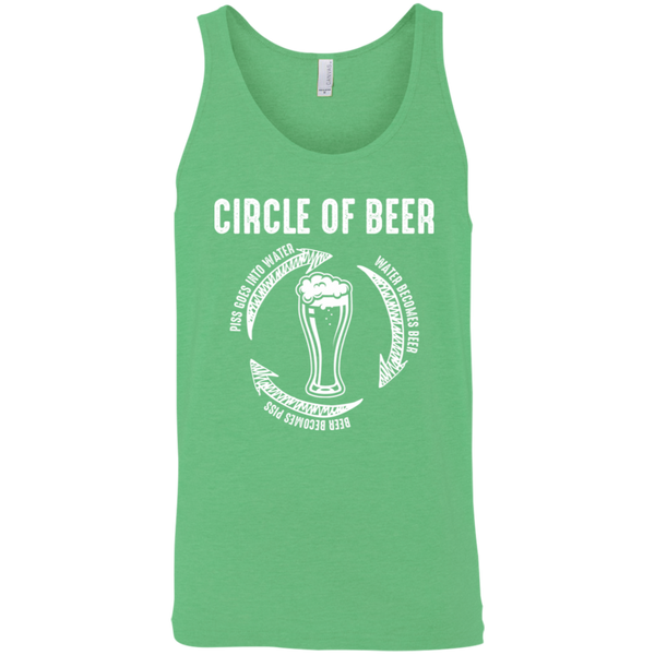 Circle Of Beer Tank Top T-Shirts - The Beer Lodge