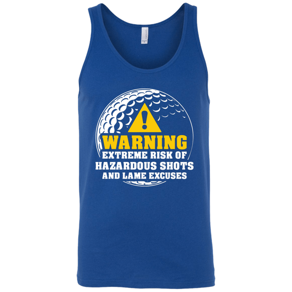 Warning Extreme Risk Of Hazardous Shots And Lame Excuses Tank Top Apparel - The Beer Lodge