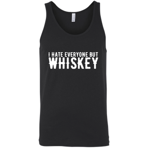 I Hate Everyone But Whiskey Tank Top Apparel - The Beer Lodge