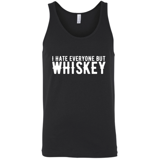 I Hate Everyone But Whiskey Tank Top Apparel - The Beer Lodge