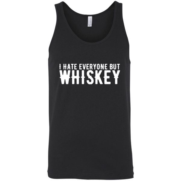 I Hate Everyone But Whiskey Tank Top Apparel - The Beer Lodge