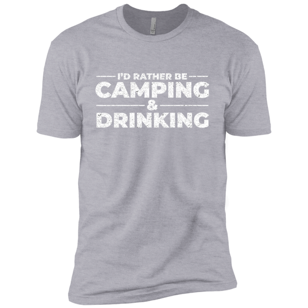 I'd Rather Be Camping & Drinking T-Shirt Apparel - The Beer Lodge