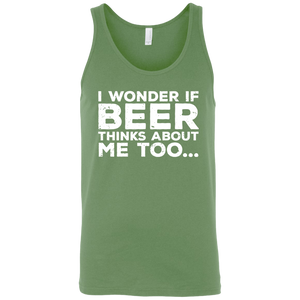 I Wonder If Beer Thinks About Me Too Tank Top T-Shirts - The Beer Lodge