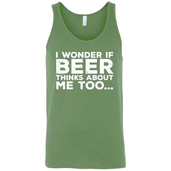 I Wonder If Beer Thinks About Me Too Tank Top T-Shirts - The Beer Lodge