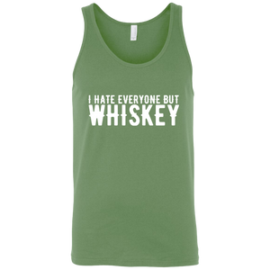 I Hate Everyone But Whiskey Tank Top Apparel - The Beer Lodge