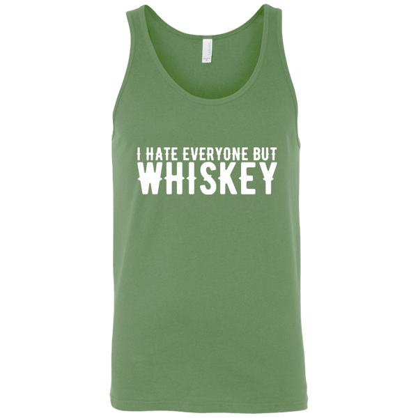 I Hate Everyone But Whiskey Tank Top Apparel - The Beer Lodge