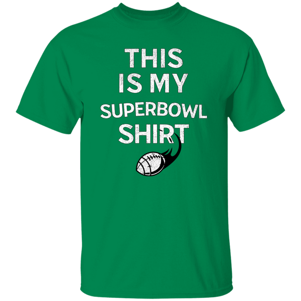 This Is My Superbowl Shirt Red & Green T-Shirt