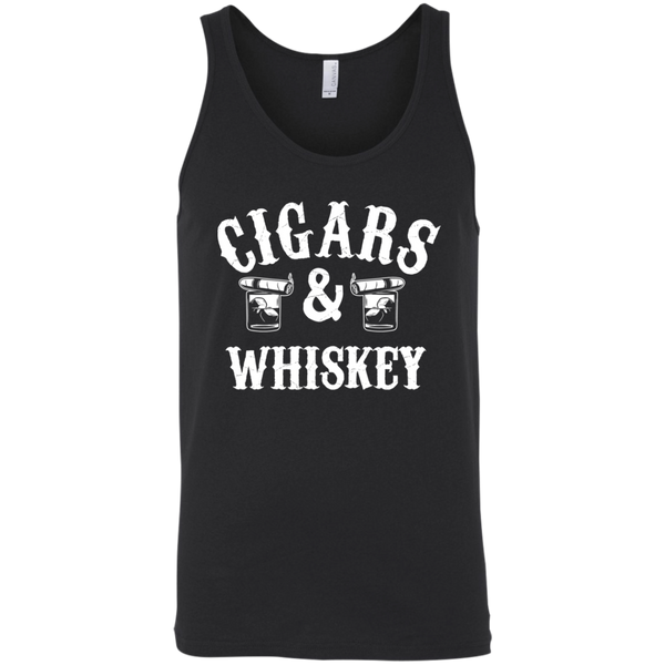 Cigars And Whiskey Tank Top Apparel - The Beer Lodge