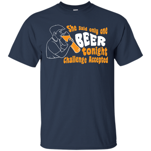 One Beer Challenge T-Shirt Apparel - The Beer Lodge