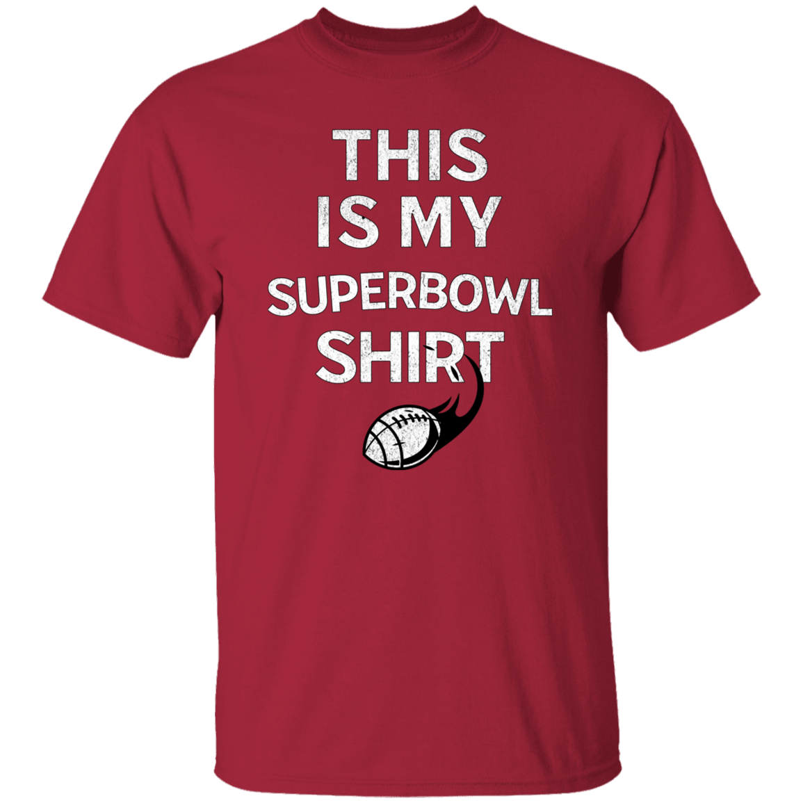 This Is My Superbowl Shirt Red & Green T-Shirt