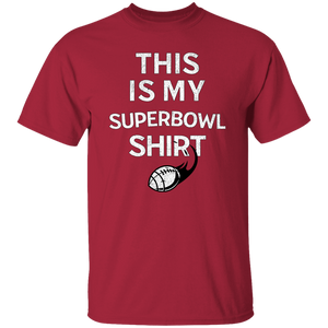 This Is My Superbowl Shirt Red & Green T-Shirt