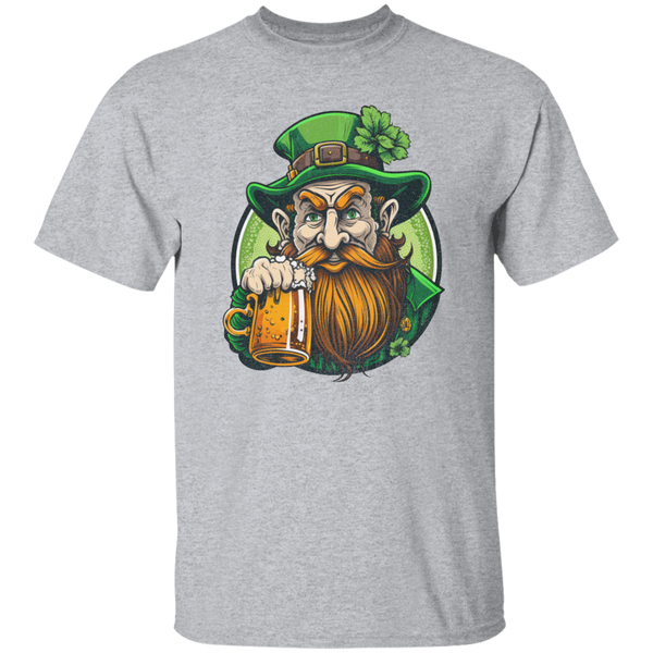 Crazy Beer Crushing Leprechaun T-Shirt