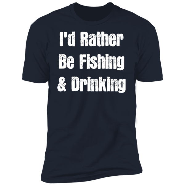 I'd Rather Be Fishing & Drinking T-Shirt Apparel - The Beer Lodge