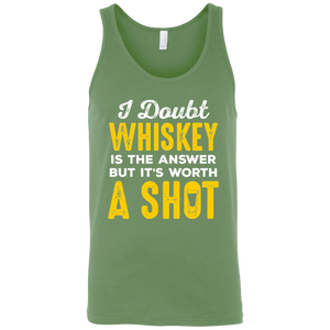 I Doubt Whiskey Is The Answer But It's Worth A Shot Tank Top Apparel - The Beer Lodge