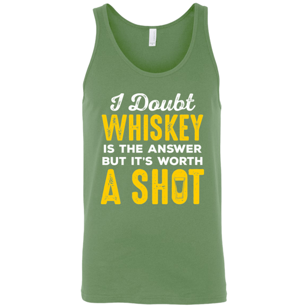 I Doubt Whiskey Is The Answer But It's Worth A Shot Tank Top Apparel - The Beer Lodge