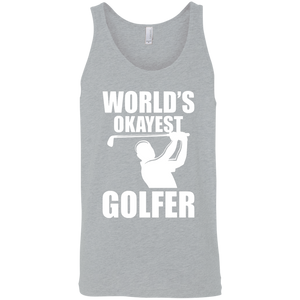 World's Okayest Golfer Tank Top Apparel - The Beer Lodge