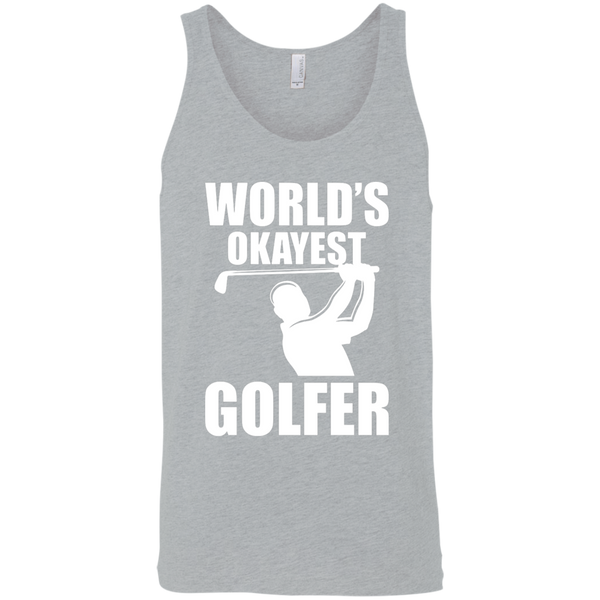 World's Okayest Golfer Tank Top Apparel - The Beer Lodge