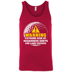 Warning Extreme Risk Of Hazardous Shots And Lame Excuses Tank Top Apparel - The Beer Lodge