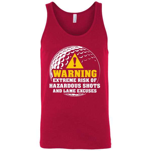 Warning Extreme Risk Of Hazardous Shots And Lame Excuses Tank Top Apparel - The Beer Lodge