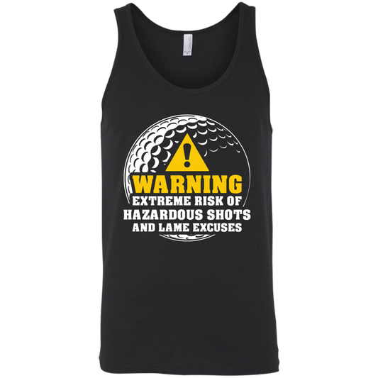 Warning Extreme Risk Of Hazardous Shots And Lame Excuses Tank Top Apparel - The Beer Lodge