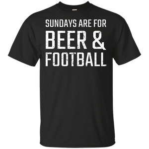 Sundays Are For Beer & Football T-Shirt Apparel - The Beer Lodge