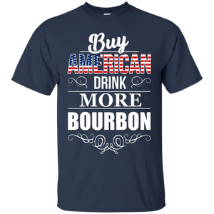 Buy American Drink More Bourbon T-Shirt Apparel - The Beer Lodge