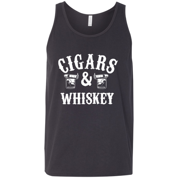 Cigars And Whiskey Tank Top Apparel - The Beer Lodge