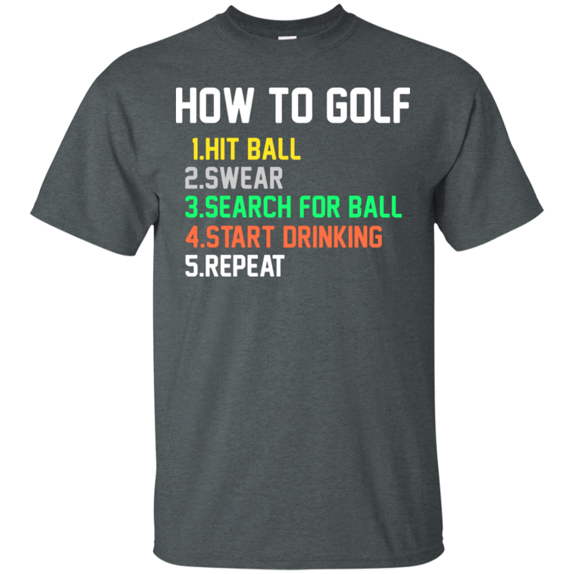 How To Golf T-Shirt Apparel - The Beer Lodge