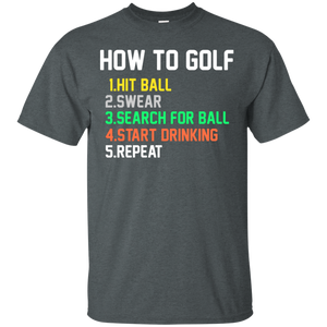 How To Golf T-Shirt Apparel - The Beer Lodge