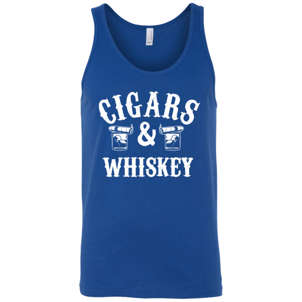 Cigars And Whiskey Tank Top Apparel - The Beer Lodge