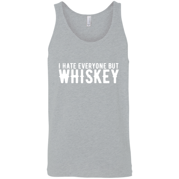 I Hate Everyone But Whiskey Tank Top Apparel - The Beer Lodge