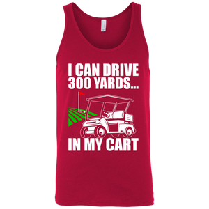 I Can Drive 300 Yards In My Cart Tank Top Apparel - The Beer Lodge