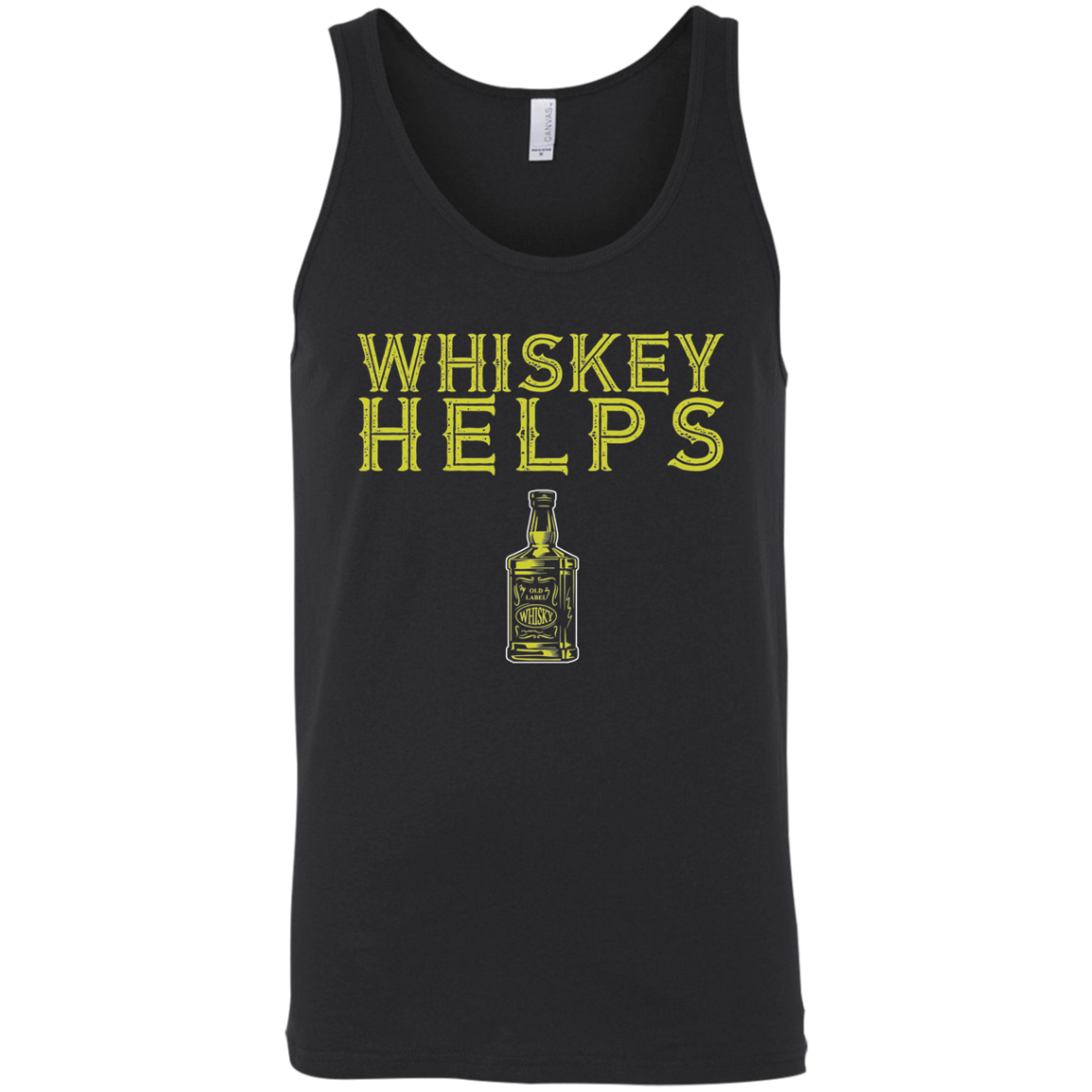 Whiskey Helps Tank Top Apparel - The Beer Lodge