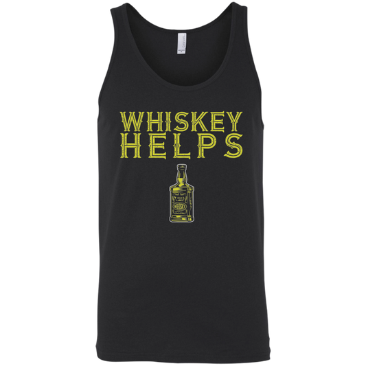 Whiskey Helps Tank Top Apparel - The Beer Lodge