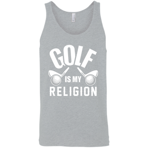 Golf Is my Religion Tank Top Apparel - The Beer Lodge